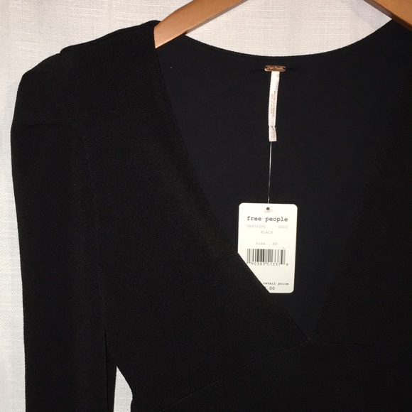 Free people X small black $128.00 dress NWT - Picture 6 of 8